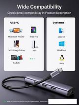 USB-хаб  Ugreen CM475 USB C to Ethernet 60600, фото 2