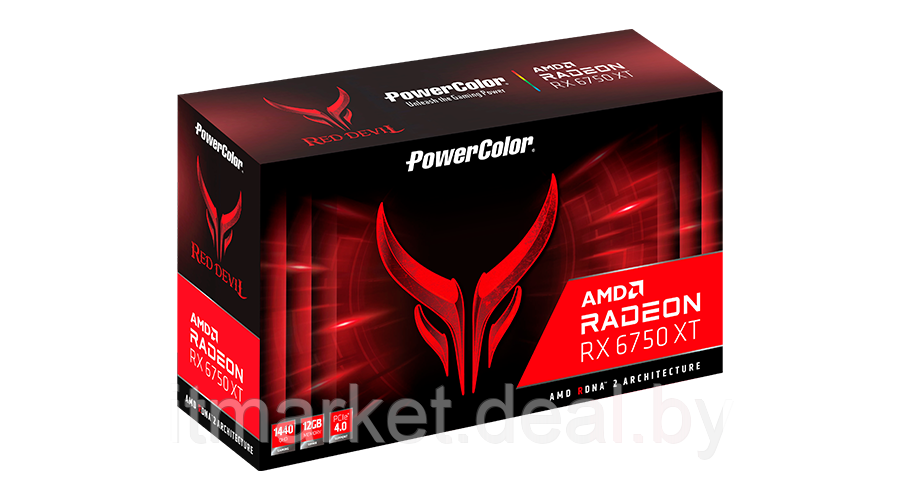 Видеокарта PowerColor RX 6750 XT Red Devil (AXRX 6750XT 12GBD6-3DHE/OC) - фото 2 - id-p222752190