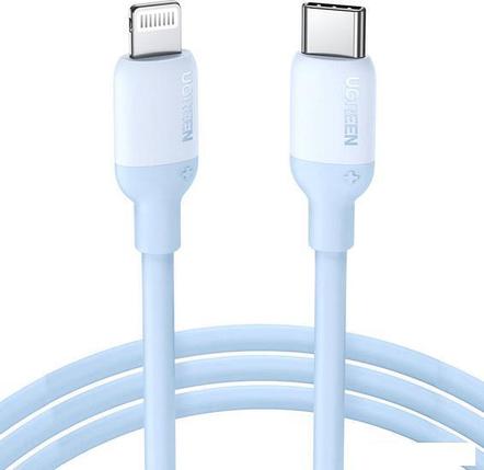 Кабель Ugreen US387 20313 USB Type-C - Lightning (1 м, голубой), фото 2