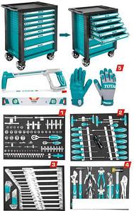 Универсальный набор инструментов Total THPTCS71621 (162 предмета)