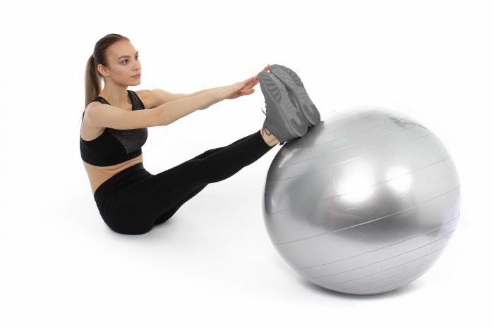 Мяч для фитнеса антивзрыв 75 см с насосом (fitball anti burst 75cm with pump / Cool grey 4C), Bradex SF 0380 - фото 7 - id-p222270065