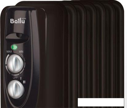 Масляный радиатор Ballu Classic black BOH/CL-09BRN 2000, фото 2