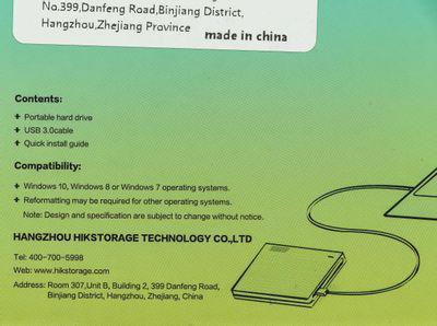 Внешний диск HDD Hikvision T30 HS-EHDD-T30 1T Green Rubber, 1ТБ, зеленый - фото 3 - id-p221147960