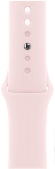 Умные часы Apple Watch Series 9 41 мм (алюминиевый корпус, розовый/розовый, спортивный силиконовый р - фото 5 - id-p222142918