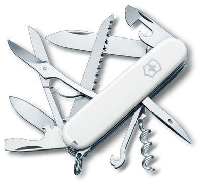 Складной нож Victorinox Huntsman, функций: 14, 91мм, белый , коробка картонная [1.3713.7] - фото 1 - id-p222387726