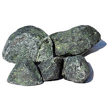 Камни для бани Змеевик (серпентинит) обвалованный 20кг (крупный)