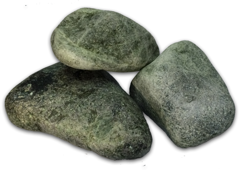 Камни для бани Змеевик (серпентинит) обвалованный 20кг (мелкий) - фото 2 - id-p222777468