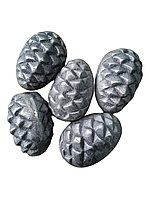 Камень чугунный для бани "Кедровая шишка" (Ø68х98мм) КЧО-1