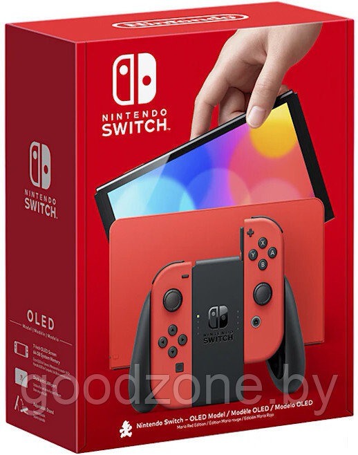 Игровая приставка Nintendo Switch OLED (Mario Red Edition) - фото 1 - id-p222777986
