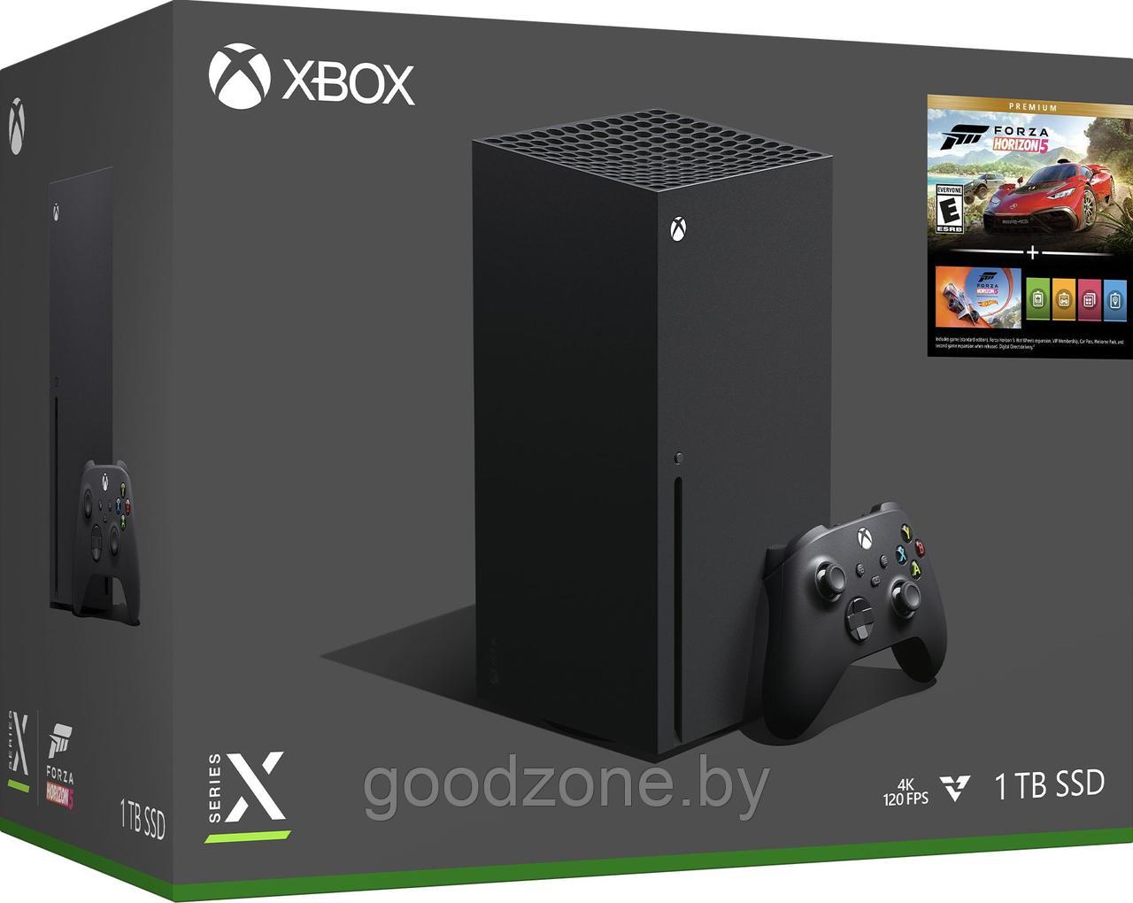 Игровая приставка Microsoft Xbox Series X + Forza Horizon 5 - фото 1 - id-p222778019