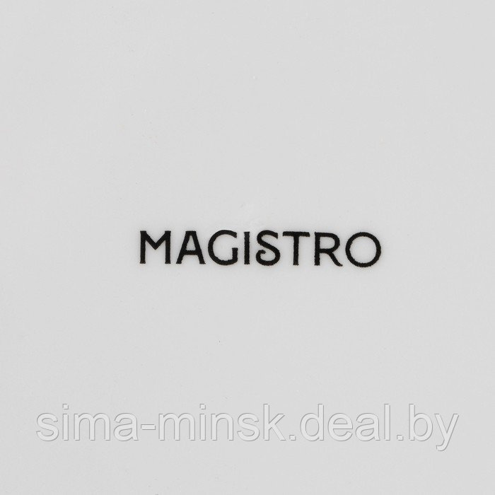 Кофейная пара фарфоровая Magistro Сrotone, 2 предмета: чашка 100 мл, блюдце d=15 см, цвет белый - фото 7 - id-p222778637