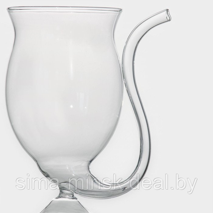 Бокал стеклянный с трубочкой для вина Magistro «Пантера», 300 мл - фото 2 - id-p222778704