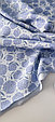 Футер 2-х нитка с начесом  100 % хлопок Цветы на голубом, фото 2