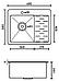 Мойка для кухни из нержавеющей стали врезная кухонная с правым крылом сифоном FABIA PROFI 63503LG графит, фото 4