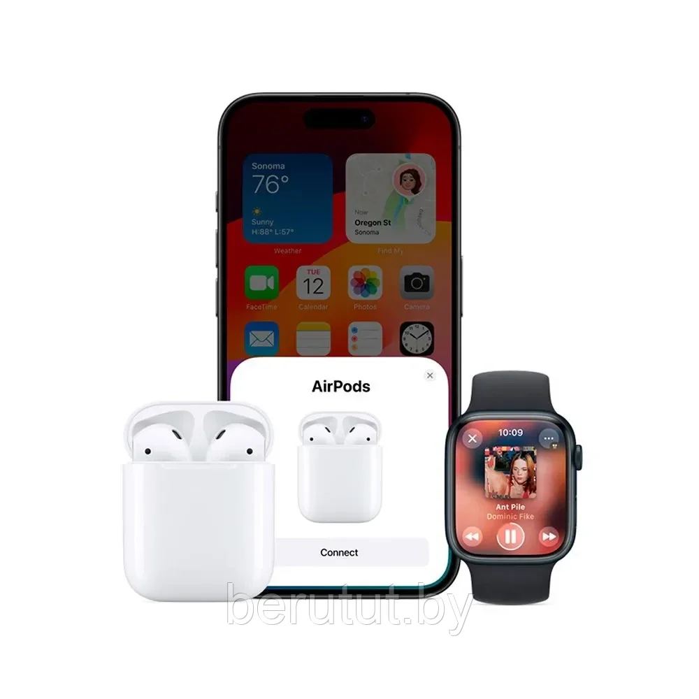 Беспроводные наушники AirPods2 с чехлом в комплекте T20 SAIYA реплика для iPhone Android - фото 8 - id-p222779019