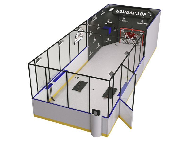 Интерактивный хоккейный тренажер для отработки точности броска "Бомбардир" - фото 1 - id-p195625655