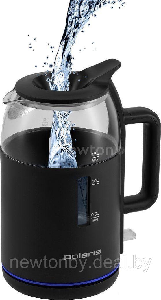 Электрический чайник Polaris PWK 1545CGL Water Way Pro (черный) - фото 1 - id-p222784172