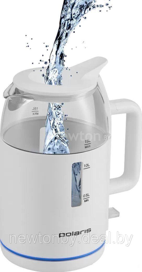 Электрический чайник Polaris PWK 1545CGL Water Way Pro (белый) - фото 1 - id-p222784173