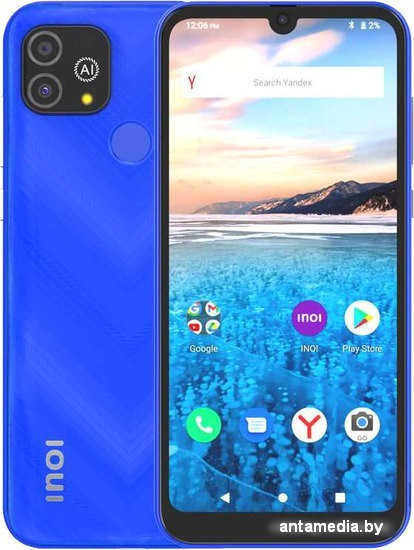 Смартфон Inoi A62 Lite 64GB (синий) - фото 1 - id-p222784615