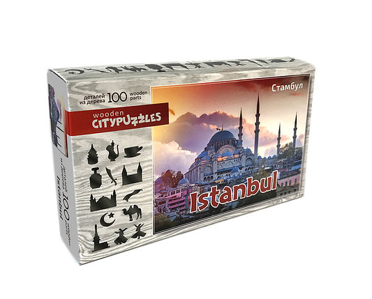 Стамбул. Пазл деревянный фигурный, 100 элементов, фото 2