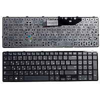 Клавиатура для ноутбука Samsung NP350E7C, чёрная, большой Enter, с рамкой, RU