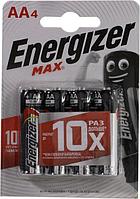 Батарея питания Energizer MAX (LR6) Size "AA" 1.5V щелочной (alkaline) уп. 4 шт