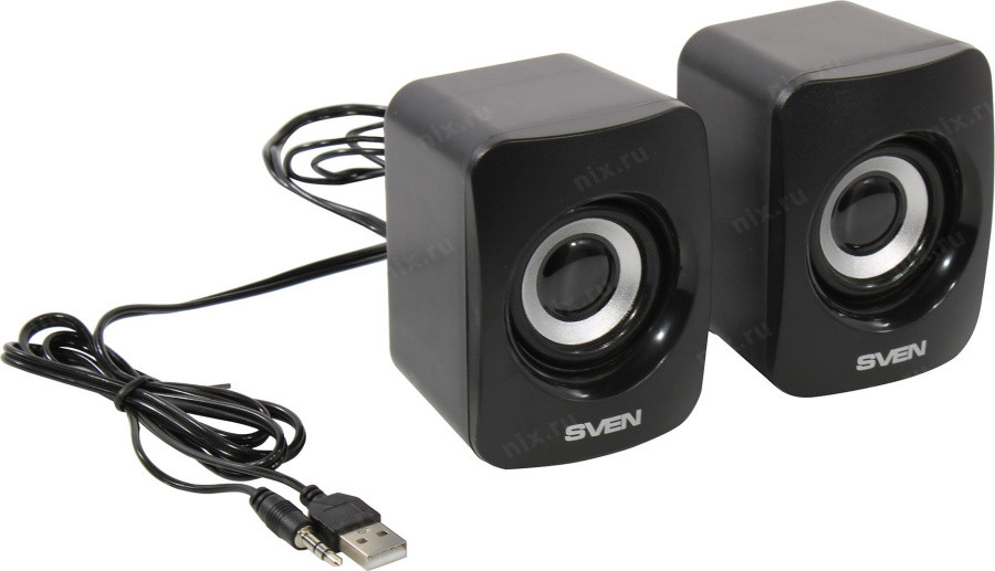 Колонки SVEN 130 Black (2x3W питание от USB) SV-020224