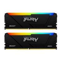 Модуль памяти Kingston 16GB DDR4 3200MHz DIMM FURY Beast Black RGB XMP KF432C16BB2AK2/16 kit 2x8Gb, CL16,