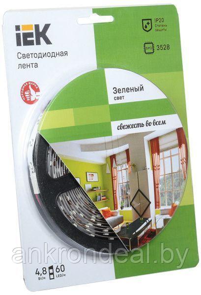 Лента светодиодная 5м блистер LSR-3528G60-4.8-IP20-12V IEK-eco