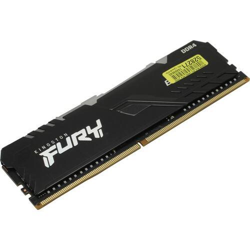 Память оперативная Kingston KF426C16BBA/8 8GB 2666MHz DDR4 CL16 DIMM FURY Beast RGB - фото 1 - id-p210227744