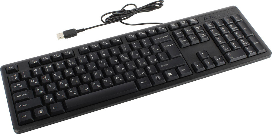 Клавиатура A4Tech KK-3 Black USB 104КЛ - фото 1 - id-p212706287