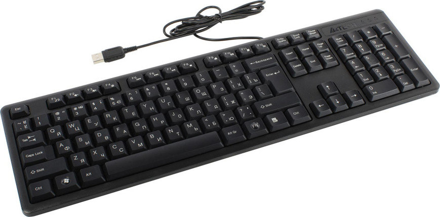 Клавиатура A4Tech KK-3 Black USB 104КЛ, фото 2