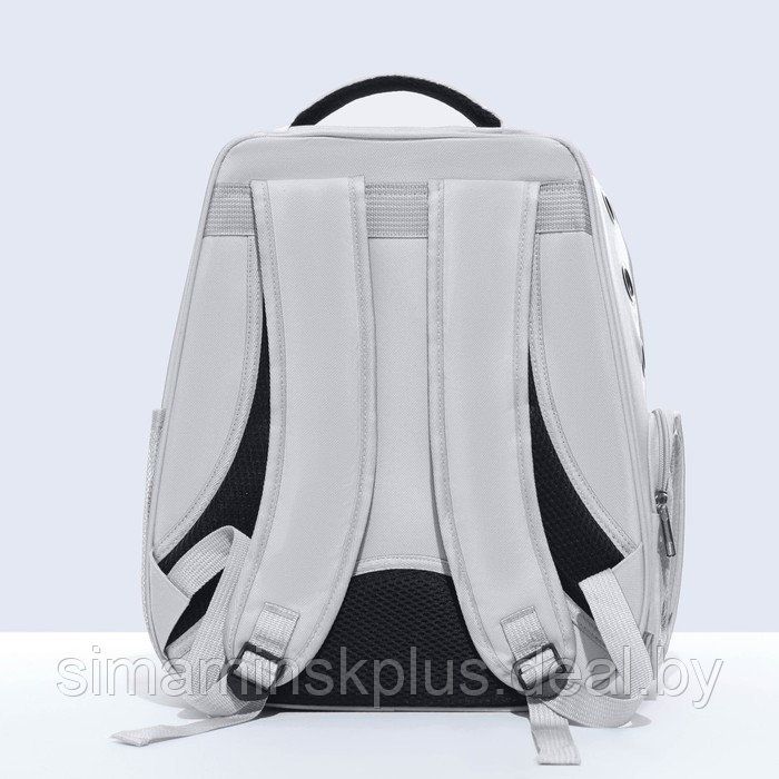 Рюкзак для переноски "Котик", прозрачный, 32 х 28 х 42 см, серый - фото 3 - id-p222787503