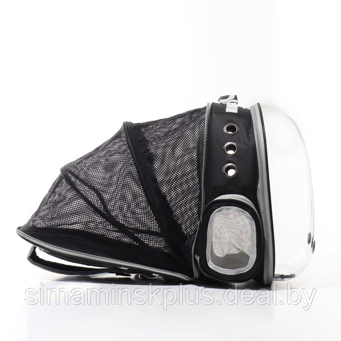 Прозрачный раскладывающийся рюкзак для животных, 33*28*42 см, черный - фото 2 - id-p222787506