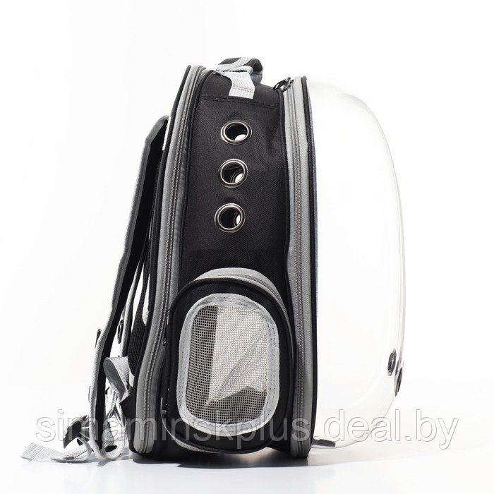 Прозрачный раскладывающийся рюкзак для животных, 33*28*42 см, черный - фото 3 - id-p222787506