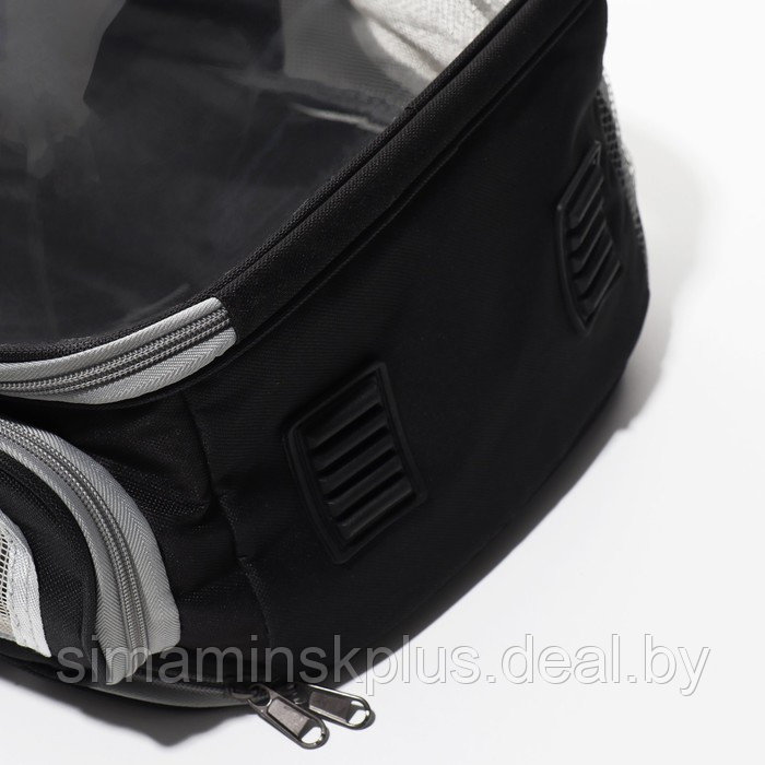 Прозрачный раскладывающийся рюкзак для животных, 33*28*42 см, черный - фото 5 - id-p222787506