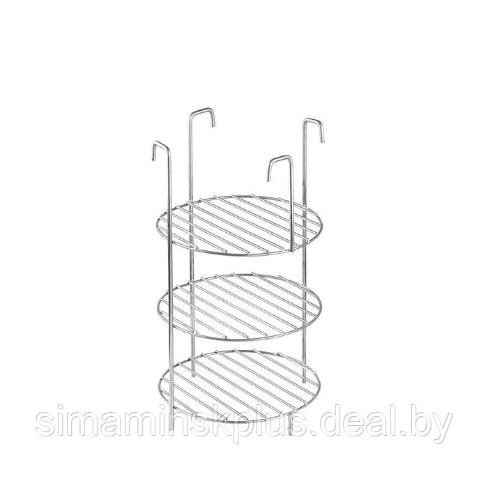Решетка 3-х ярусная на крестовину тандыра, d-20 см, h-30 см, расстояние между ярусами 10 см - фото 5 - id-p222787930
