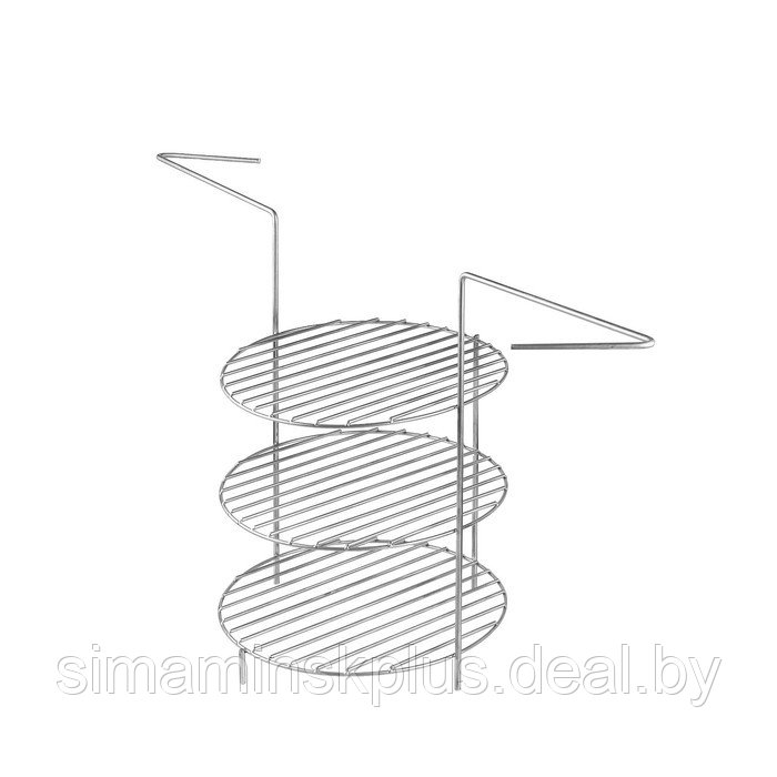 Решетка 3-х ярусная с ручками для тандыра, диаметр 23 см, высота 33 см - фото 4 - id-p222787933