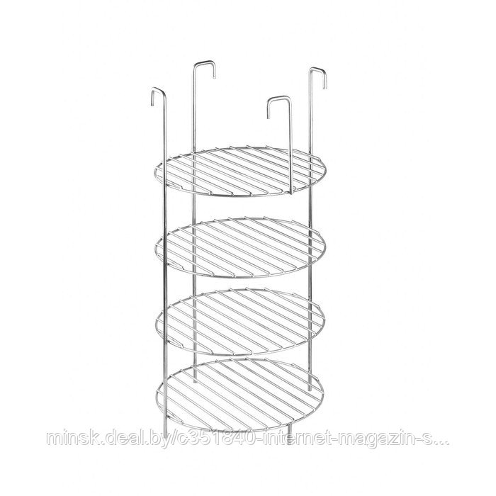 Решетка 4-х ярусная на крестовину тандыра, d-23 см, h-44 см, расстояние между ярусами 10 см - фото 4 - id-p222787937