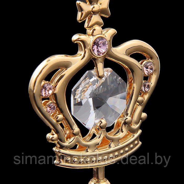 Сувенир «Корона», 3×3,5×5,5 см, с кристаллами - фото 3 - id-p222787973