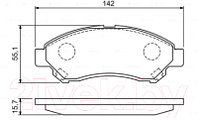 Тормозные колодки Bosch 0986494936