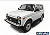 Порог-площадка "Black" RIVAL Lada 4x4 1993-/ Lada Niva Legend, 2021-, фото 3