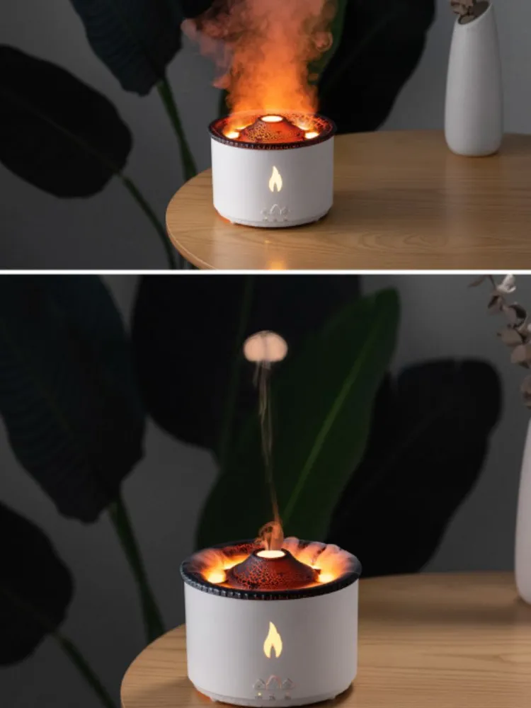 Увлажнитель воздуха Вулкан (аромадиффузор) Volcano Aroma Diffuser J-V19 с пультом ДУ, 360 ml - фото 3 - id-p216459780