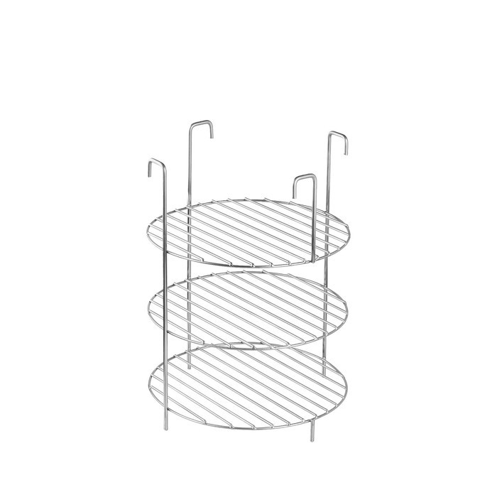 Решетка 3-х ярусная на крестовину тандыра, d-25 см, h-33 см, расстояние между ярусами 10 см - фото 4 - id-p222795624