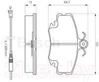 Тормозные колодки Bosch 0986467720