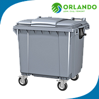Пластиковый мусорный контейнер 660 л бак на колесах
