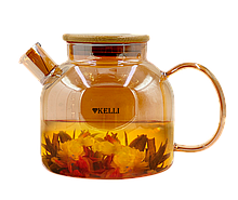 Заварочный стеклянный чайник - KELLI KL-3291 0,6л