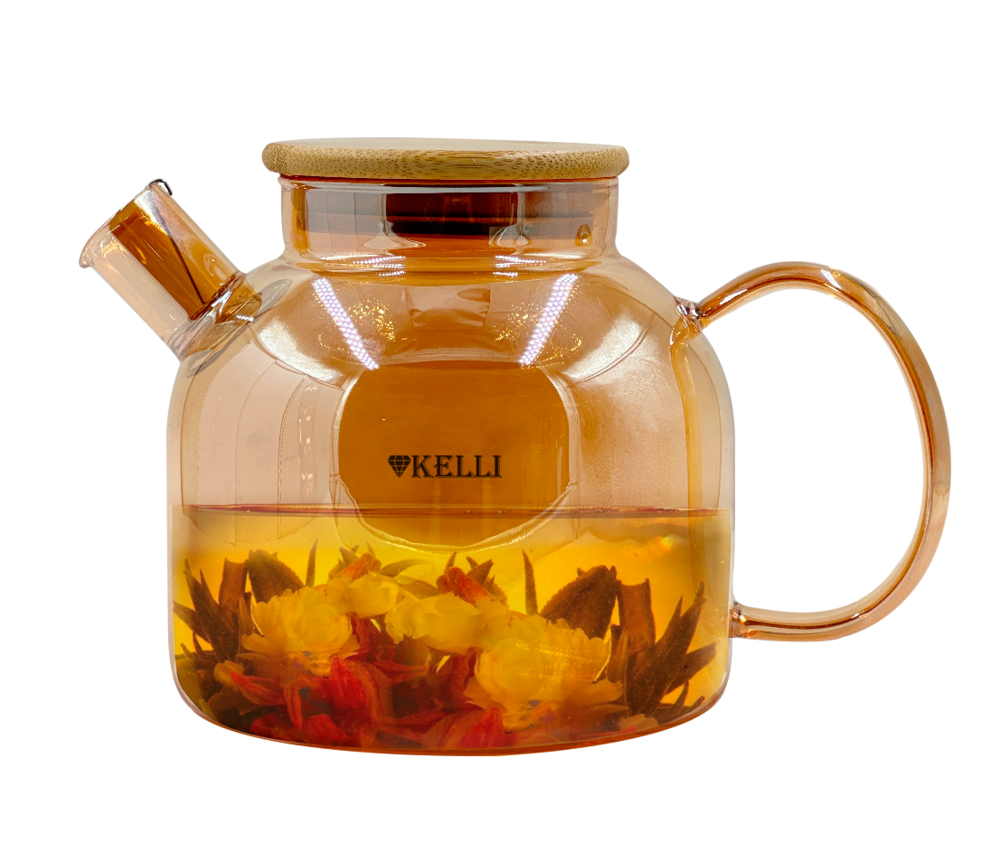 Заварочный стеклянный чайник - KELLI   KL-3292  1л