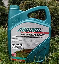 10W40 Масло ADDINOL Super Longlife MD 1047 полусинтетика,  5л