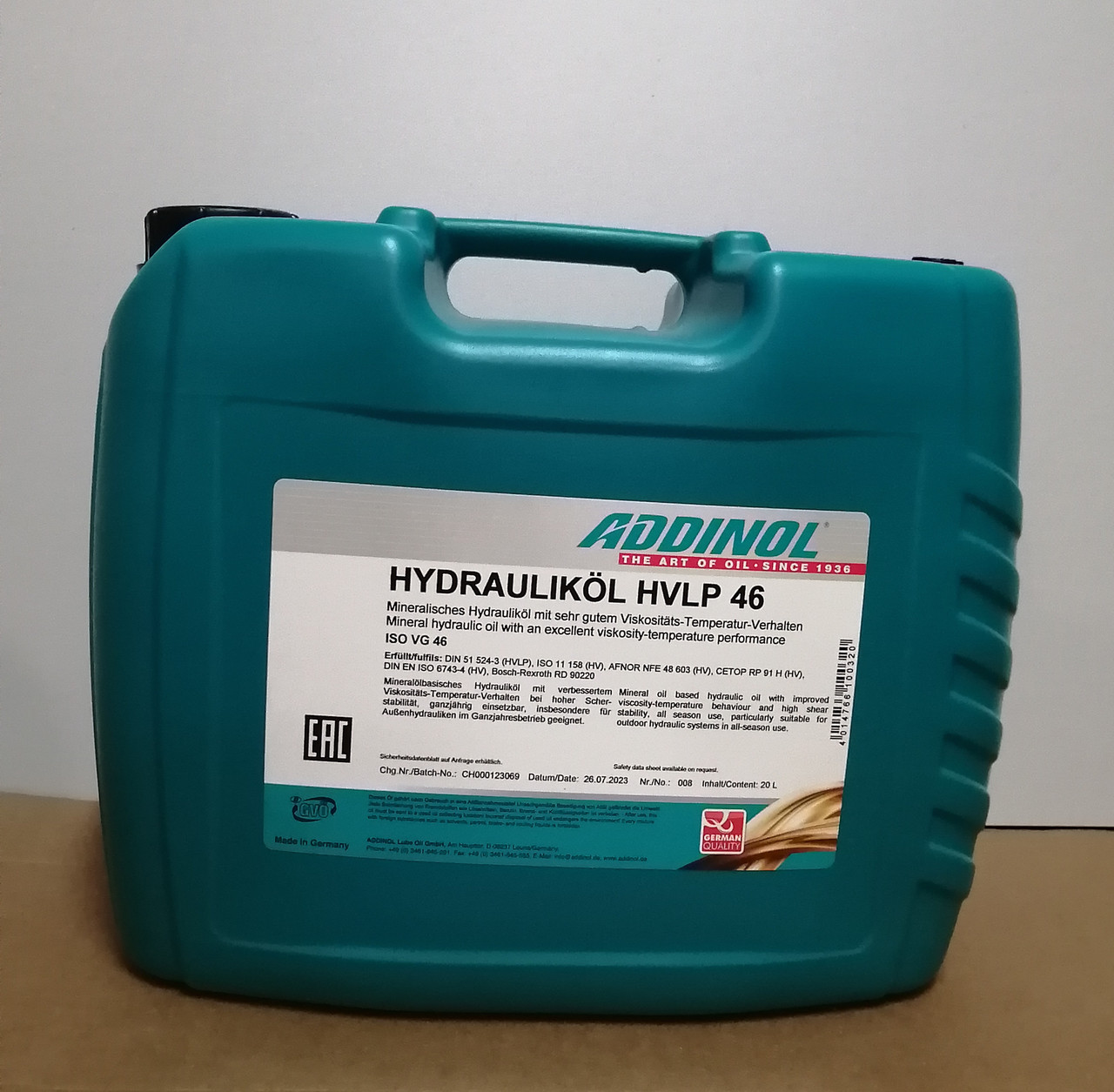 HVLP 46 ADDINOL Гидравлическое масло 20л